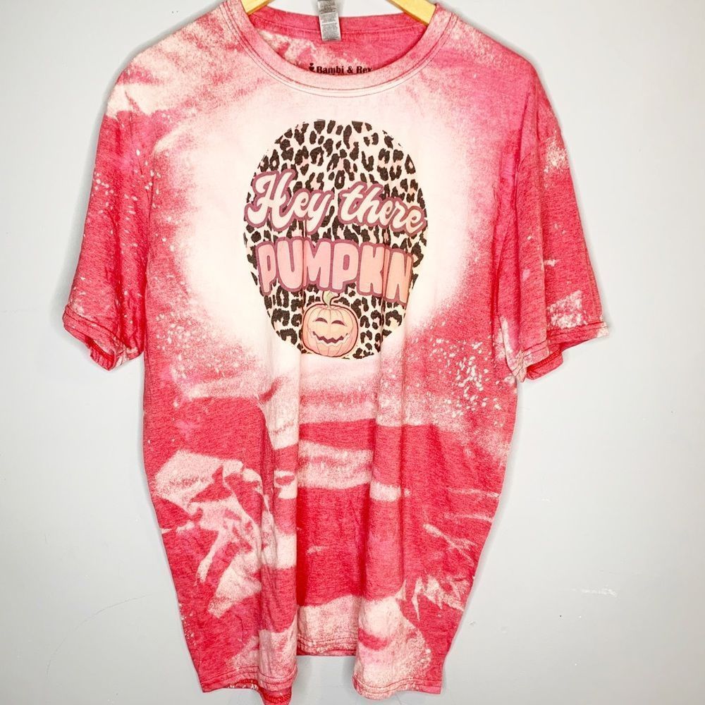 Hey There Pumpkin Bleached T Shirt Tee